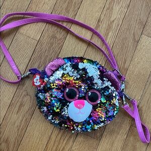 Ty reversible sequin Kids purse bag